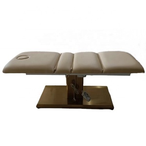 เตียงนวดหน้าไฟฟ้า Kisen รุ่น Nude Leather Gold Base พร้อมที่นอนเมมโมรี่โฟมแบบ 3 โซน มีรู - Product Image 2