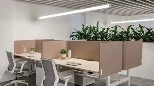 Nouvelles cloisons de bureau insonorisantes et acoustiques, écrans de séparation de bureau amovibles, design moderne - Product Image 4