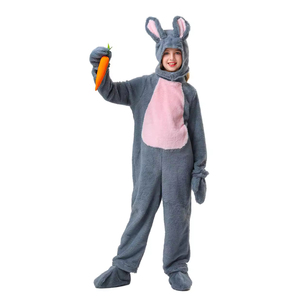 TONWHAR 4PCs Set Disfraces <span class=keywords><strong>de</strong></span> Halloween para niños <span class=keywords><strong>Blanco</strong></span> Gris Conejo Animal <span class=keywords><strong>Mono</strong></span> para fiestas Juego Disfraces para niños - Product Image 3