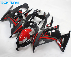 Carenados Rojos y Negros para <span class=keywords><strong>Kawasaki</strong></span> <span class=keywords><strong>Ninja</strong></span> EX300 2013 2014 2015 2016, Carrocería ZX300 <span class=keywords><strong>EX</strong></span> <span class=keywords><strong>300</strong></span>, Carenado de Motocicleta ABS de Repuesto - Product Image 1