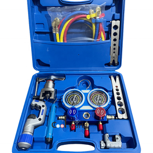 शीतवर्ल्ड R410a r134a r32 गुना गेज सेट/बहुक्रियाशील फ्लोरिंग टूल किट - Product Image 1