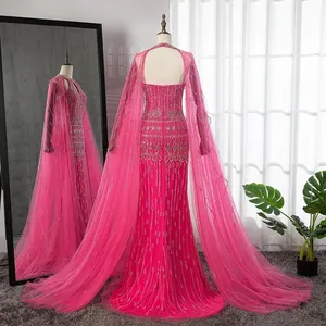 Serena sirena della collina abiti da sera con perline abiti da sera abiti per feste arabe 2024 LA71817 personalizzati - Product Image 6