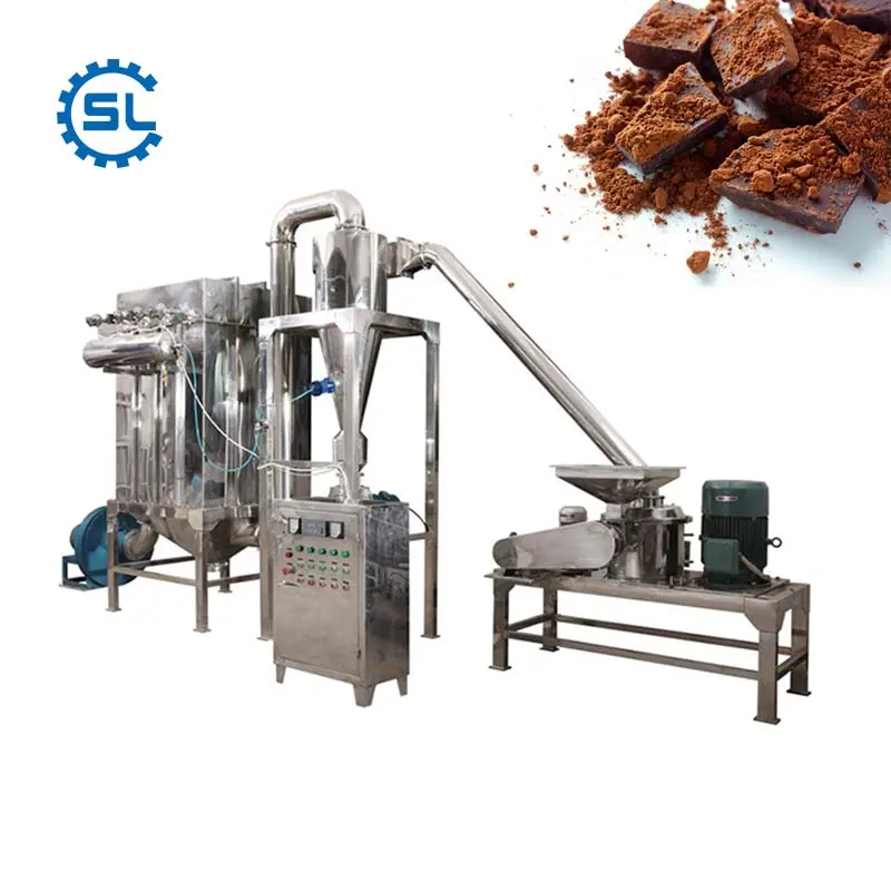 Processamento completo de linha de produção de grãos de chocolate