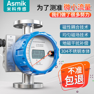 Débitmètre à flotteur tubulaire métallique CP50R40N25N 0,053000 L/h pour eau, connexion à bride en acier inoxydable, type à section variable - Product Image 2