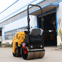Compacteur routier vibrant hydraulique de 6 tonnes à double tambour et moteur diesel, fourni par l'usine