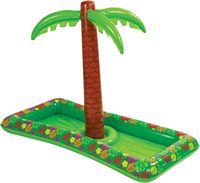Jouets de fête gonflables en forme de palmier, glacière de buffet, plateau flottant gonflable en forme de cocotier pour boissons, flotteur de piscine, porte-gobelets de bar gonflable