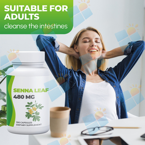 Cápsulas <span class=keywords><strong>de</strong></span> Hoja <span class=keywords><strong>de</strong></span> Senna Veganas, Naturales y Puras, Marca Privada OEM/ODM, para Hombres y Mujeres, Apoyo Digestivo, Venta al Por Mayor - Product Image 2