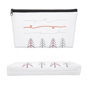 Sublimation Women Fashion Lightweight Canvas Cosmetic <b>Bag</b> Travel Commercial Makeup Remover Toilet <b>Bag</b> With Bottom - Product Image 1