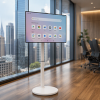 TV Digital Signage Pintar 24 Inci Layar Sentuh LCD Monitor Android 1080P Portabel Putar untuk Toko Retail