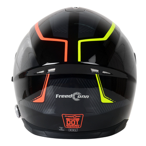 Motorcycle Full <strong>Face</strong> for <strong>Helmet</strong> Double <strong>Visor</strong> ABS Shell DOT/ECE Certified for Group Intercom for 6 Riders 120 Hours - Product Image 6