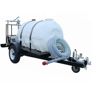 1000L plastic water tanker trailer single axle cargo trailer