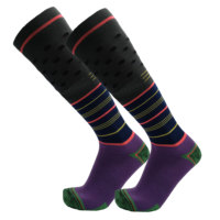 Chaussettes de ski de sport personnalisées, tendances, respirantes, en nylon et polyester mélangés pour femmes