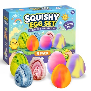 Needoh Marble <b>Egg</b> Squishy <b>Toy</b> Swirl <b>Egg</b> Squeeze <b>Toy</b> Gradient <b>Egg</b> Stress <b>Toy</b> for Kids Adults Daily Play - Product Image 4