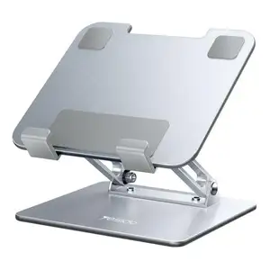 Yesido समायोज्य ऊंचाई Aircooled Foldable डेस्कटॉप समर्थक धारक धातु लैपटॉप टैबलेट पीसी स्टैंड
