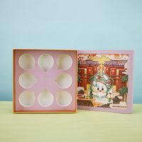 Caja de cartón de lujo ecológica con logotipo impreso laminado personalizado, base y tapa de papel para regalo, para cosméticos y alimentos.