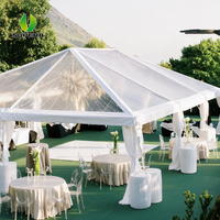 Grand chapiteau blanc clair de lieu de fête d'hiver tente décoration fantaisie tentes de mariage transparentes extérieures pour 300 personnes événements