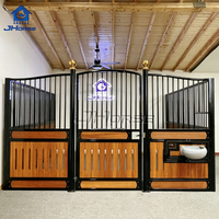 Panneaux d'écurie équestre JHorse, équipement d'écurie, système de boxes en acier galvanisé, box pour chevaux sur mesure avec mangeoire rotative