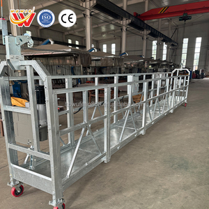 Gondole d'entretien de bâtiments de grande hauteur Nettoyage de vitres d'<span class=keywords><strong>occasion</strong></span> Plate-forme de travail suspendue Mur Échafaudage en acier chinois ZLP630 - Product Image 1