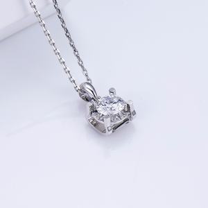 สร้อยคอแฟชั่น MSN-773 PT950 ประดับเพชรทรงกลม 1.5 กะรัต เพชรเลี้ยงในห้องปฏิบัติการ - Product Image 4