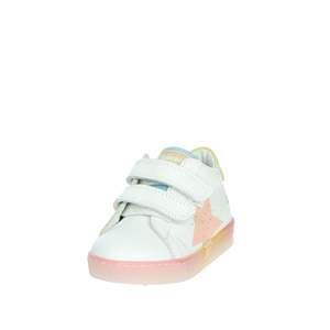 Zapatillas Falcotto para niña, diseño de estrellas blancas y rosas, cierre de velcro 497 - Product Image 6