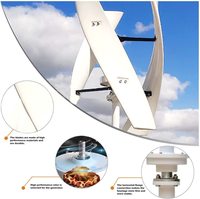 Système d'éolienne verticale de toit de type H XDS Chine 500W-10KW pour usage domestique sur réseau, vitesse du vent nominale de 12 m/s, hauteur de tour de 3m à 50m