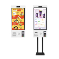 Kiosco de Pantalla Táctil Capacitiva Crtly de 32 Pulgadas, Autoservicio para Pedidos de Comida, Pago en Supermercados y Restaurantes, con Impresora