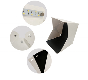 2 Tấm LED Studio Chụp Ảnh Cầm Tay 20/30/40CM Hộp Đèn Chụp Ảnh Mini Gấp Gọn 6 Màu Phông Nền Studio - Product Image 6
