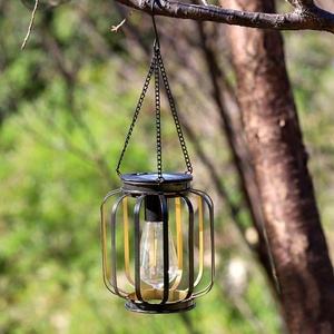 Lámpara Solar para Jardín, Impermeable, de Metal Bronce Vintage, Luces Decorativas LED Solares para Exteriores, para Camping - Product Image 3