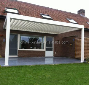 Customized Aluminum Pergola Rainproof Louver Roof System Outdoor Horizontal Modern Aluminum Alloy <strong>Plantation</strong> <strong>Shutters</strong> From China - Product Image 4