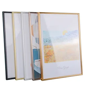 5 Colors 12x16 16x20 18x24 20x24 inch Metal Aluminum Alloy Photo Picture Frame with Plexiglass