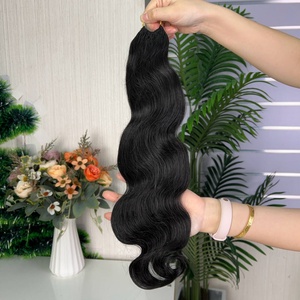Extensions de cheveux humains vierges à crocheter de 10 à 18 pouces, nœuds miracle, pour tressage – Vente chaude - Product Image 3