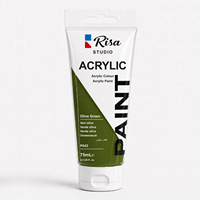 Peintures acryliques Risa Studio en tubes de 75 ml, 37 couleurs, multi-surfaces, vibrantes, pour toile, bois, pierre, tissu, verre, peinture artistique DIY, pack