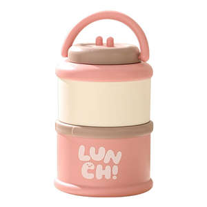 Lonchera Portátil Aislada de Acero Inoxidable 304 de Doble Nivel con Asa, Cuchara y Tapa Hermética de 1280 ml - Product Image 4