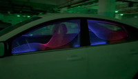 Vente chaude 90 cm X 60 cm Lumière Ambiante Fenêtre De Voiture Film Lumineux Décoration Romantique Coupe Libre Systèmes D'éclairage Automobile