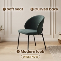 Chaise de salle à manger MULIGNA pour restaurant intérieur, style nordique, hôtel moderne, luxe, métal, cuir blanc, chaise rembourrée pour table à manger