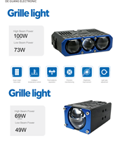 Projecteur de calandre LED ultra-mince à haute intensité OEM/ODM, étanche IP68, direct usine