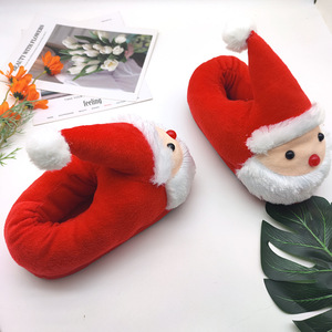 Nuove Pantofole Natalizie in Peluche, Scarpe a Forma di Babbo Natale Cartoon, Regali Natalizi Caldi per Famiglie e Coppie - Product Image 3