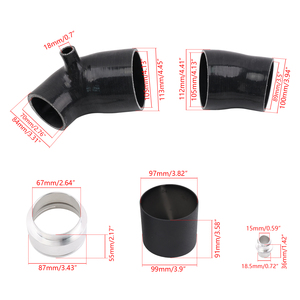 Kit de Tubería de Entrada de Turbo de Alto Rendimiento para Motor BMW B58 G20 G30 G01 G05, Reemplazo Directo, Actualización ICP021-BK - Product Image 6