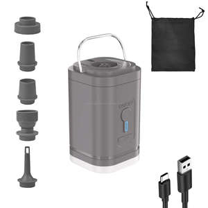 Bomba infladora de tubo remolcable inflable pequeña eléctrica, Mini soplador de aire portátil, Inflador de neumáticos de mano - Product Image 1