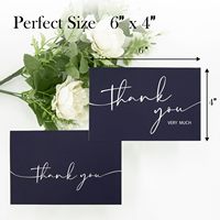 Juego de Tarjetas de Felicitación Personalizadas Impresas a Medida de 4x6 Pulgadas, Tarjetas de Agradecimiento con Sobres y Pegatinas para Pequeñas Empresas