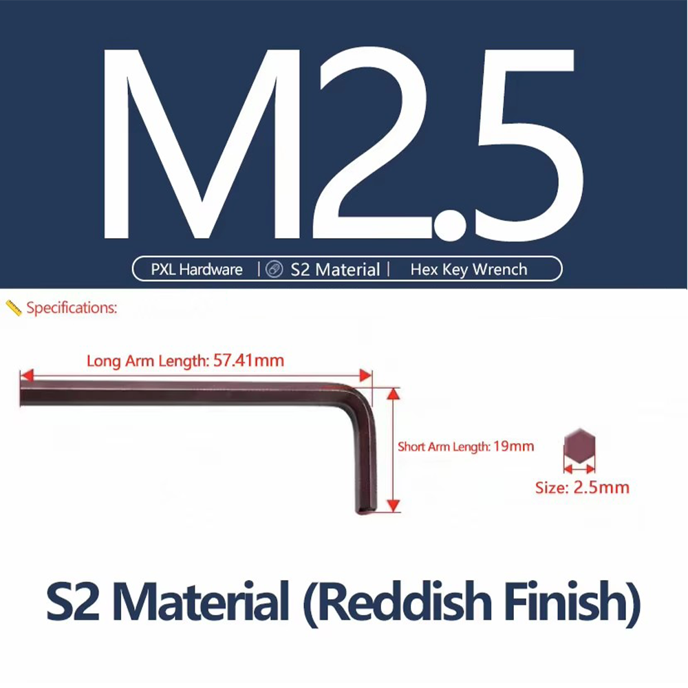 H2.5x19x57.41สีแดง