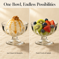 Bol à dessert en verre transparent de 180 ml, coupe à crème glacée, vaisselle de table pour buffet commercial, restaurant