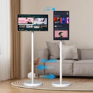 JCPC 21.5 Inch Live Streaming Broadcasting Hd Led Display Floor Stand Tv Ips Android BestieTV Stand By Me Tv