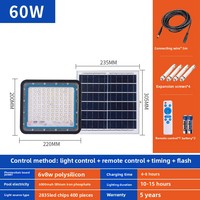 Projecteur solaire de jardin à télécommande, réflecteur étanche, 100w 200w 300w, éclairage LED solaire extérieur