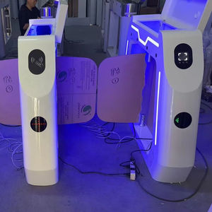 Barrera de Seguridad FUNOVA, Sistema de Barrera Abatible de Autoservicio con Lector de Tarjetas para Niños, Juegos de Salto en Cama Elástica para Patio de Juegos - Product Image 1