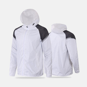 Cheap Price Blue <b>Black</b> Hooded Breathable Waterproof Windbreaker <b>Jackets</b> Football <b>Rain</b> Shell <b>Jacket</b> Soccer Raincoat - Product Image 4