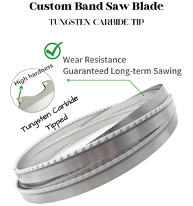158 Inch TCT Saw Blade Carbide Tip Hardwood Band Saw Blades for Timber Horizontal <b>Machine</b> Industrial OEM Customized - Product Image 6