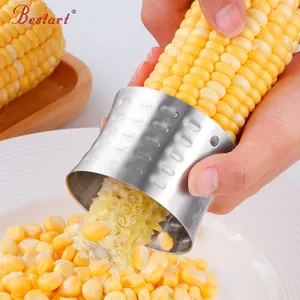 Hot Selling kitchen gadget Food Grade Round Gold Stainless Steel Corn Stripper