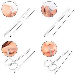 DANTRIC IMPLANTS Professional Stainless Steel Classic Nail <b>Kit</b> for <b>Manicure</b> Includes 5-in-1 Nail Clipper & Accessories - Product Image 2