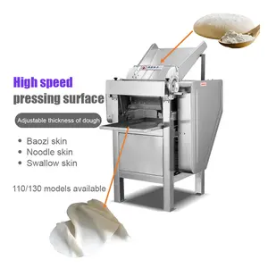 Máquina comercial de amassar massa circular automática elétrica de aço inoxidável para farinha e macarrão